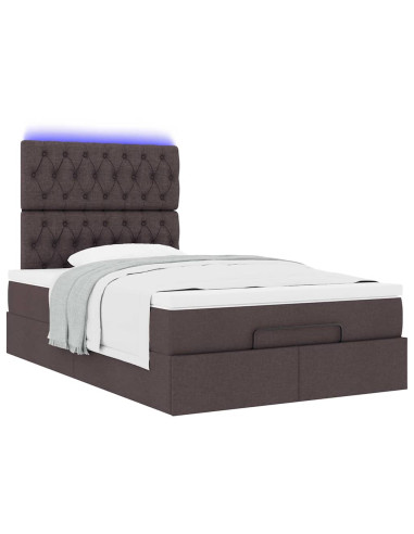 Struttura Letto Pouf con Materasso 120x200 cm in Tessuto