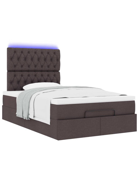 Struttura Letto Pouf con Materasso 120x200 cm in Tessuto