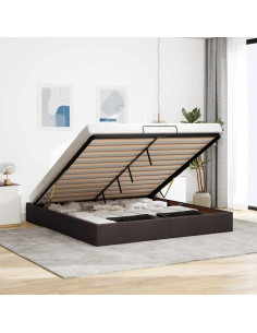 Struttura Letto Pouf senza Materasso 160x200 cm in Tessuto