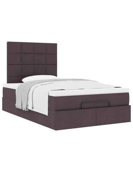 Struttura Letto Pouf con Materasso 120x200 cm in Tessuto