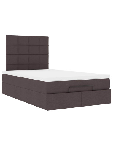 Struttura Letto Pouf con Materasso 120x200 cm in Tessuto