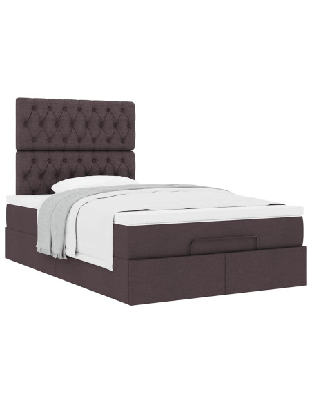 Struttura Letto Pouf con Materasso 120x200 cm in Tessuto