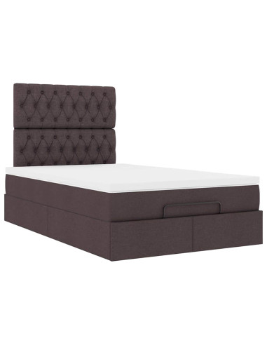 Struttura Letto Pouf con Materasso 120x200 cm in Tessuto