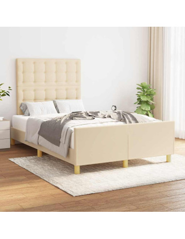 Giroletto senza Materasso Crema 120x190cm in Tessuto