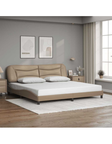 Giroletto senza Materasso Hvar Cappuccino 200x200 cm in Similpelle