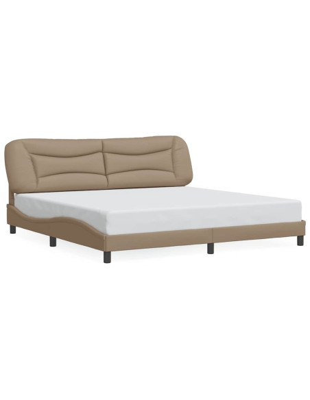 Giroletto senza Materasso Hvar Cappuccino 200x200 cm in Similpelle