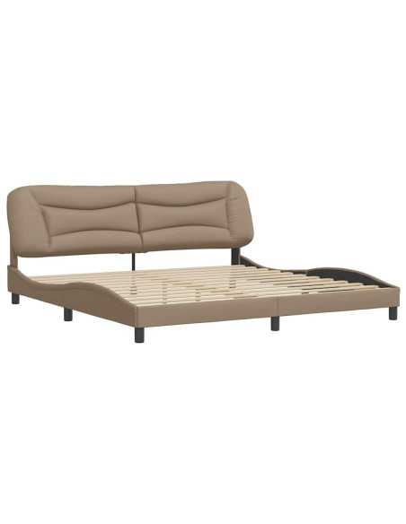 Giroletto senza Materasso Hvar Cappuccino 200x200 cm in Similpelle