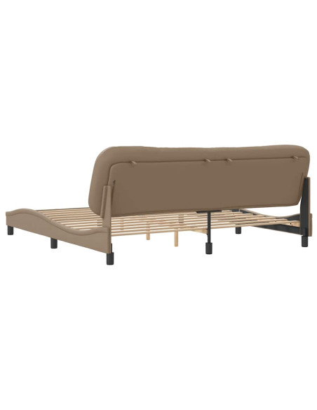 Giroletto senza Materasso Hvar Cappuccino 200x200 cm in Similpelle