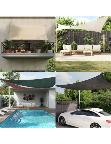 Vela Parasole 160 g/m² Terracotta 4x5x6,8 m in HDPE