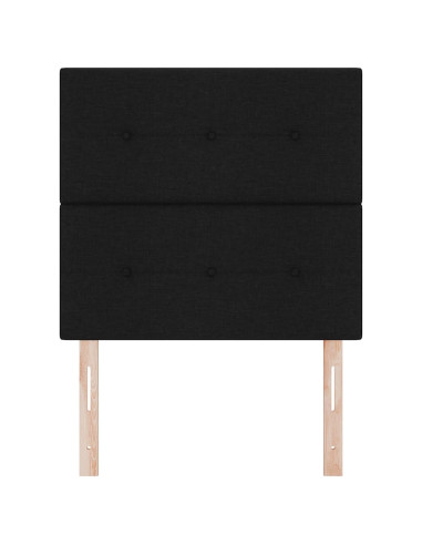Testiera regolabile in altezza con testiera Nero 100 cm Tessuto