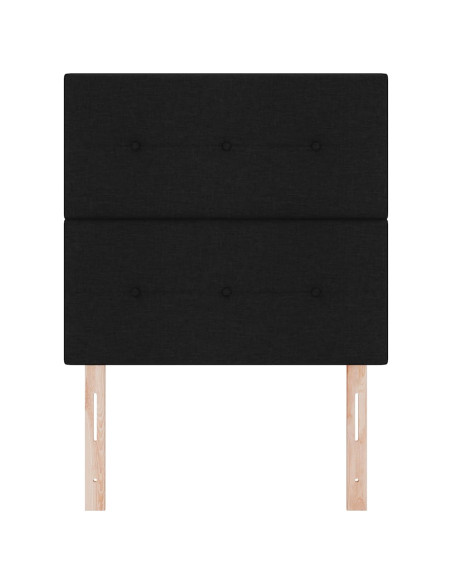 Testiera regolabile in altezza con testiera Nero 100 cm Tessuto