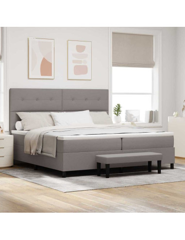 Letto a molle con testiera Talpa 200 x 200 cm Tessuto