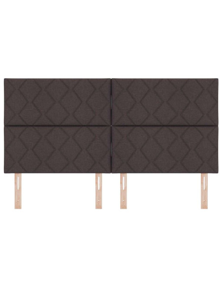 Testiera Marrone Scuro 180 cm Tessuto
