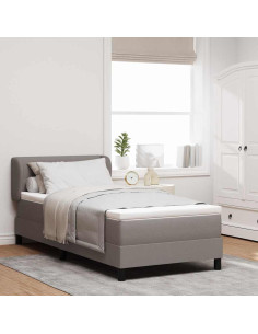 Letto a molle con testiera Talpa 90 x 200 cm Tessuto