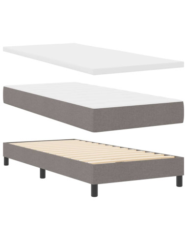 Letto a molle con testiera Talpa 90 x 200 cm Tessuto