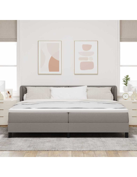 Letto a molle con testiera Talpa 200 x 200 cm Tessuto
