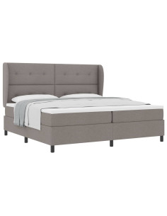 Letto a molle con testiera Talpa 200 x 200 cm Tessuto 2