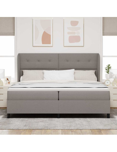 Letto a molle con testiera Talpa 200 x 200 cm Tessuto