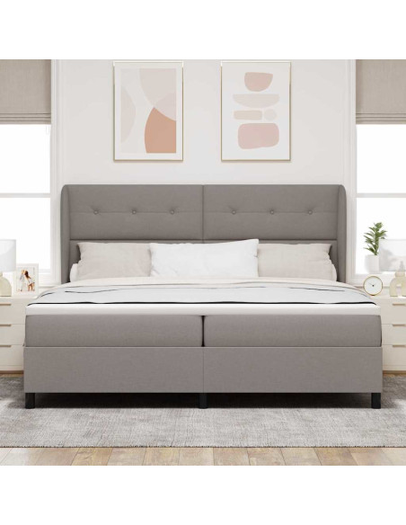 Letto a molle con testiera Talpa 200 x 200 cm Tessuto