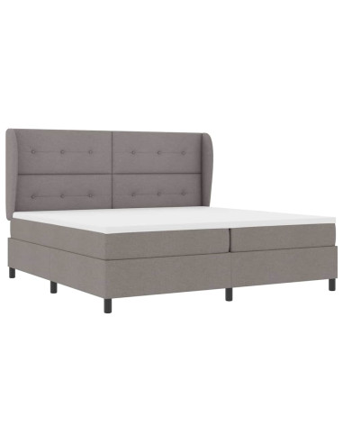 Letto a molle con testiera Talpa 200 x 200 cm Tessuto