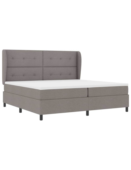 Letto a molle con testiera Talpa 200 x 200 cm Tessuto