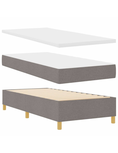 Letto a molle con testiera Talpa 200 x 100 cm Tessuto
