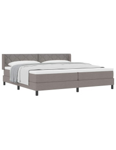 Letto a molle con testiera Talpa 200 x 200 cm Tessuto 2
