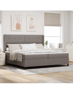 Letto a molle con cuscino Talpa 200 x 200 cm Tessuto