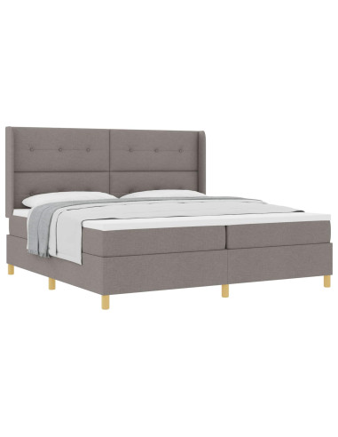 Letto a molle con testiera Talpa 200 x 200 cm Tessuto