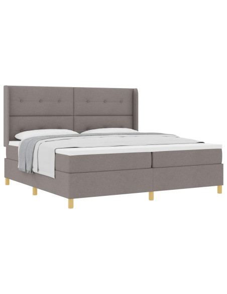 Letto a molle con testiera Talpa 200 x 200 cm Tessuto