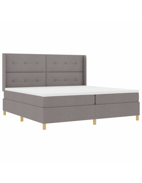 Letto a molle con testiera Talpa 200 x 200 cm Tessuto