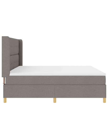 Letto a molle con testiera Talpa 200 x 200 cm Tessuto