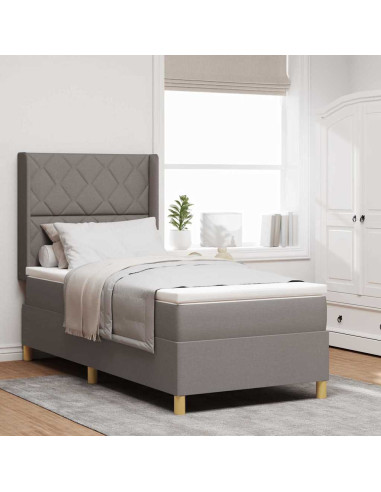 Letto a molle con testiera Talpa 90 x 200 cm Tessuto