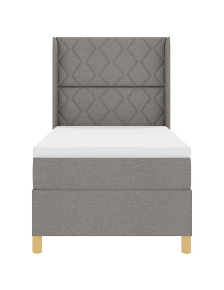 Letto a molle con testiera Talpa 100 x 200 cm Tessuto