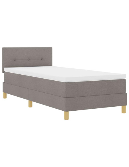 Letto a Sorgente LED con testiera Talpa 90 x 200 cm Tessuto