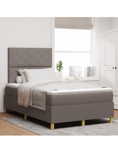 Letto a Sorgente LED con materasso Talpa 120 x 200 cm Tessuto