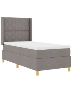 Letto a molle con strisce LED Talpa 100 x 200 cm Tessuto 2