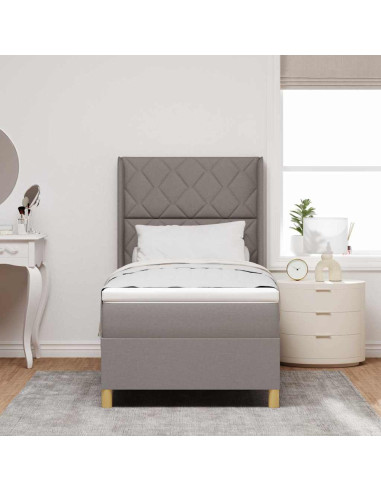 Letto a molle con strisce LED Talpa 100 x 200 cm Tessuto