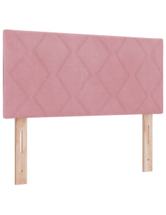 Testiera LED Rosa 90 cm Velluto 2