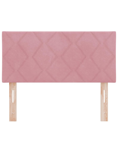 Testiera LED Rosa 90 cm Velluto