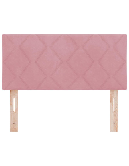 Testiera LED Rosa 90 cm Velluto