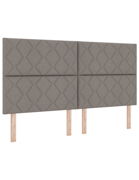 Letto con contenitore LED e materasso Tortora 180 x 200 cm