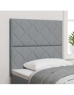 Testiera Grigio chiaro 90 cm Tessuto