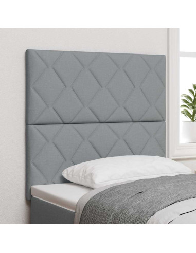 Testiera Grigio chiaro 90 cm Tessuto