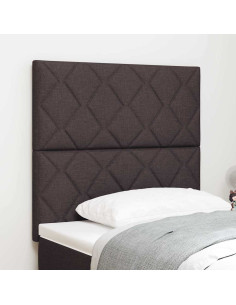 Testiera Marrone Scuro 90 cm Tessuto