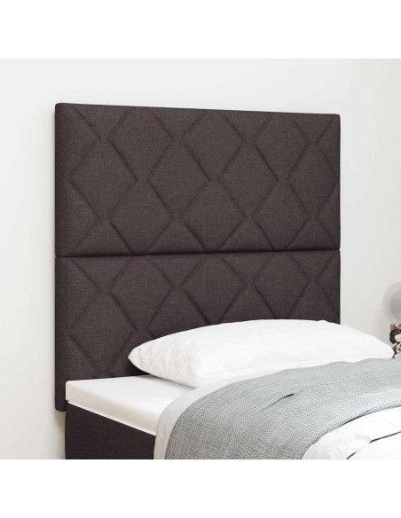 Testiera Marrone Scuro 90 cm Tessuto
