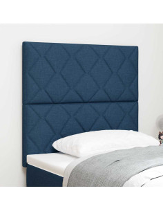 Testiera Blu 90 cm Tessuto