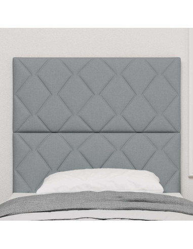 Testiera Grigio chiaro 90 cm Tessuto