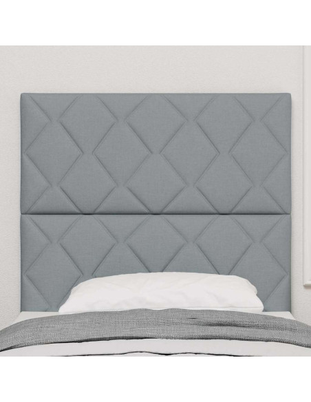 Testiera Grigio chiaro 90 cm Tessuto