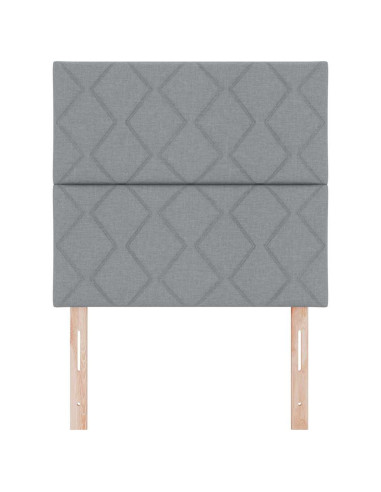 Testiera Grigio chiaro 90 cm Tessuto